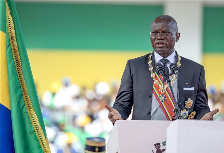Investiture du nouveau prsident lu de la Rpublique du Gabon, le Gal Brice Clotaire Oligui N`guema